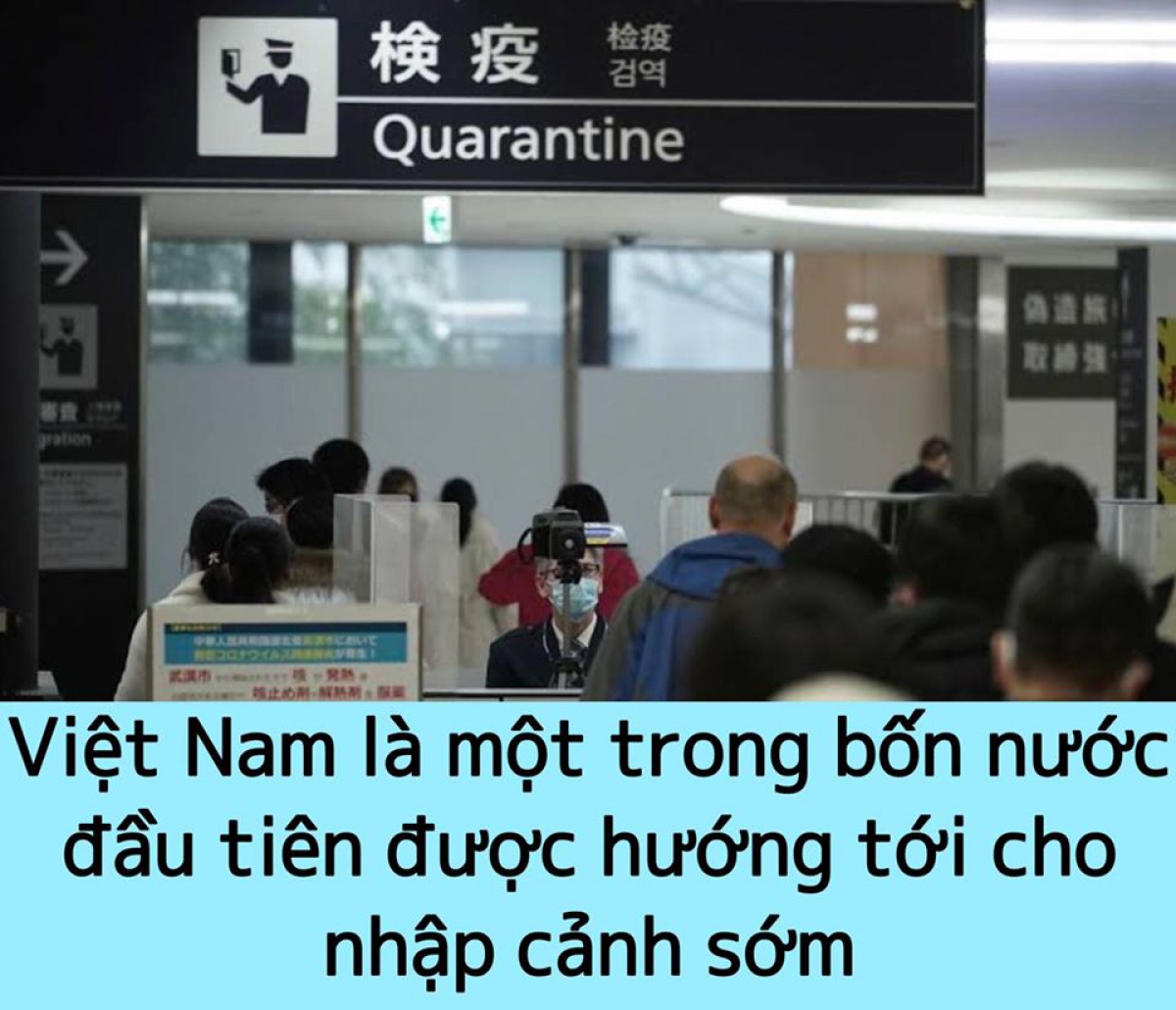 Việt Nam là một trong bốn nước đầu tiên được Nhật Bản hướng tới cho nhập cảnh sớm